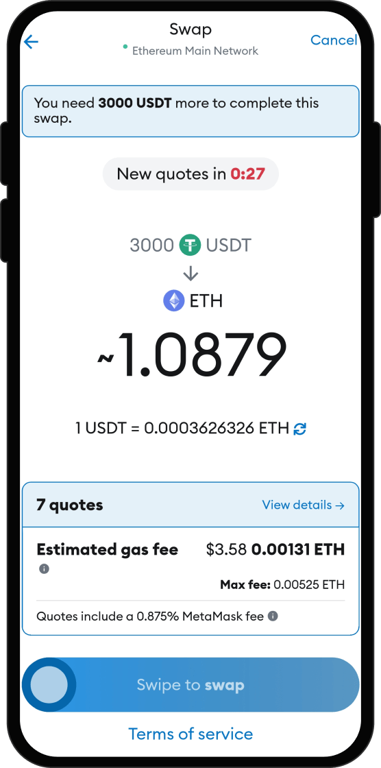 Swap Your USDT for SolNFTPad