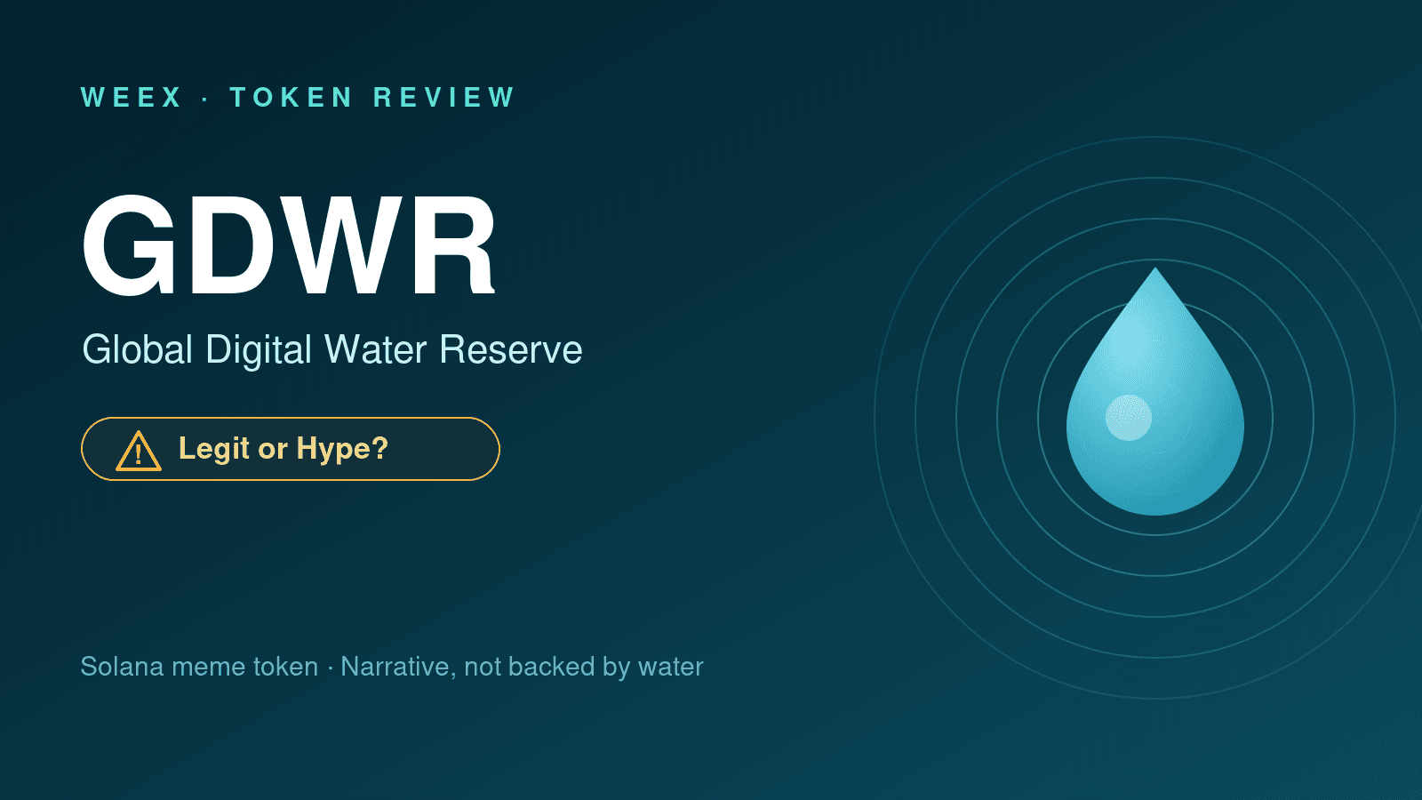 GDWR Coin (Global Digital Water Reserve): Legit or Hype?