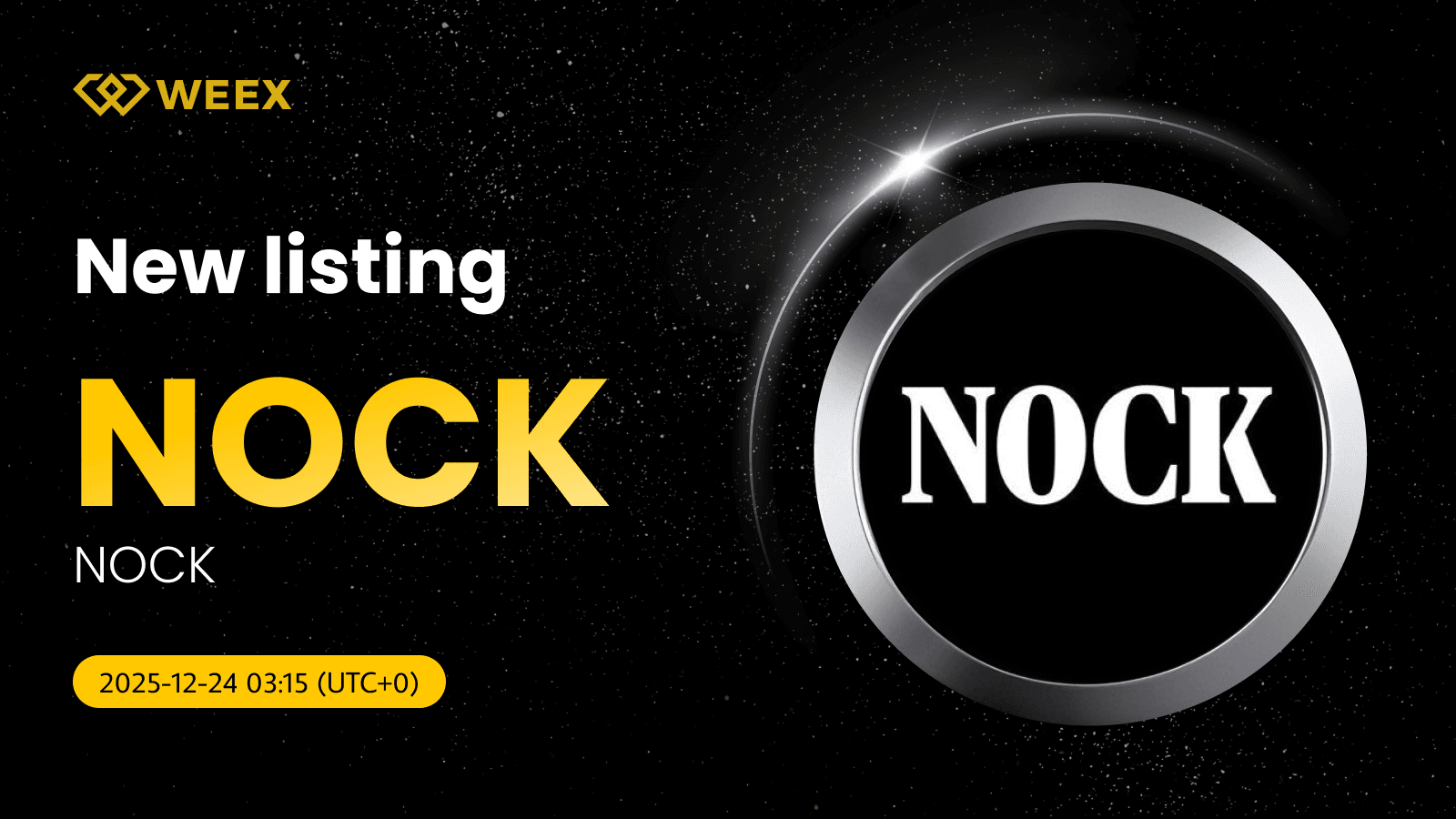 NOCK USDT Now on WEEX: Spot Trade Nockchain (NOCK) Coin