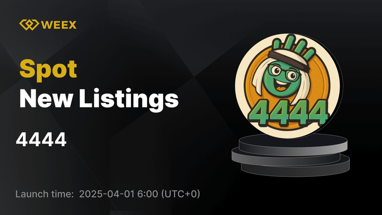 4444 USDT 交易现已在 WEEX 上上线