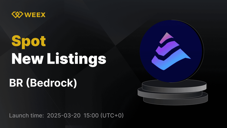 Bedrock (BR) 在 WEEX 上市 - BR USDT 交易现已开始