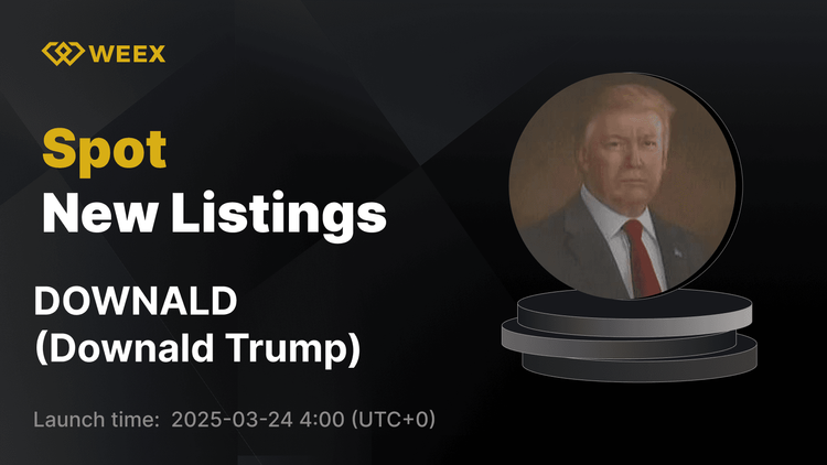 Downald Trump 现已在 WEEX 上市 - 今天就开始交易 DOWNALD USDT 交易对！