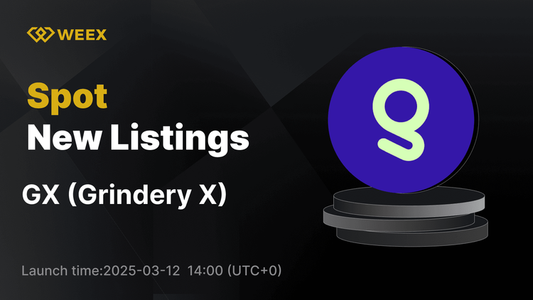 Grindery X (GX) 现已在 WEEX 上市 - GX USDT 交易正式上线