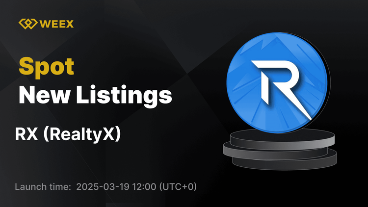 RealtyX (RX) 现已在 WEEX 上市 - 今日交易 RX USDT